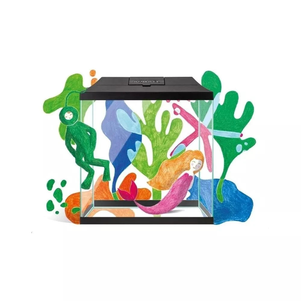 Aquael Leddy Set Mini 30 akvariumas stačiakampis su įranga, juodas, 12,6 l, 28x15x30 cm