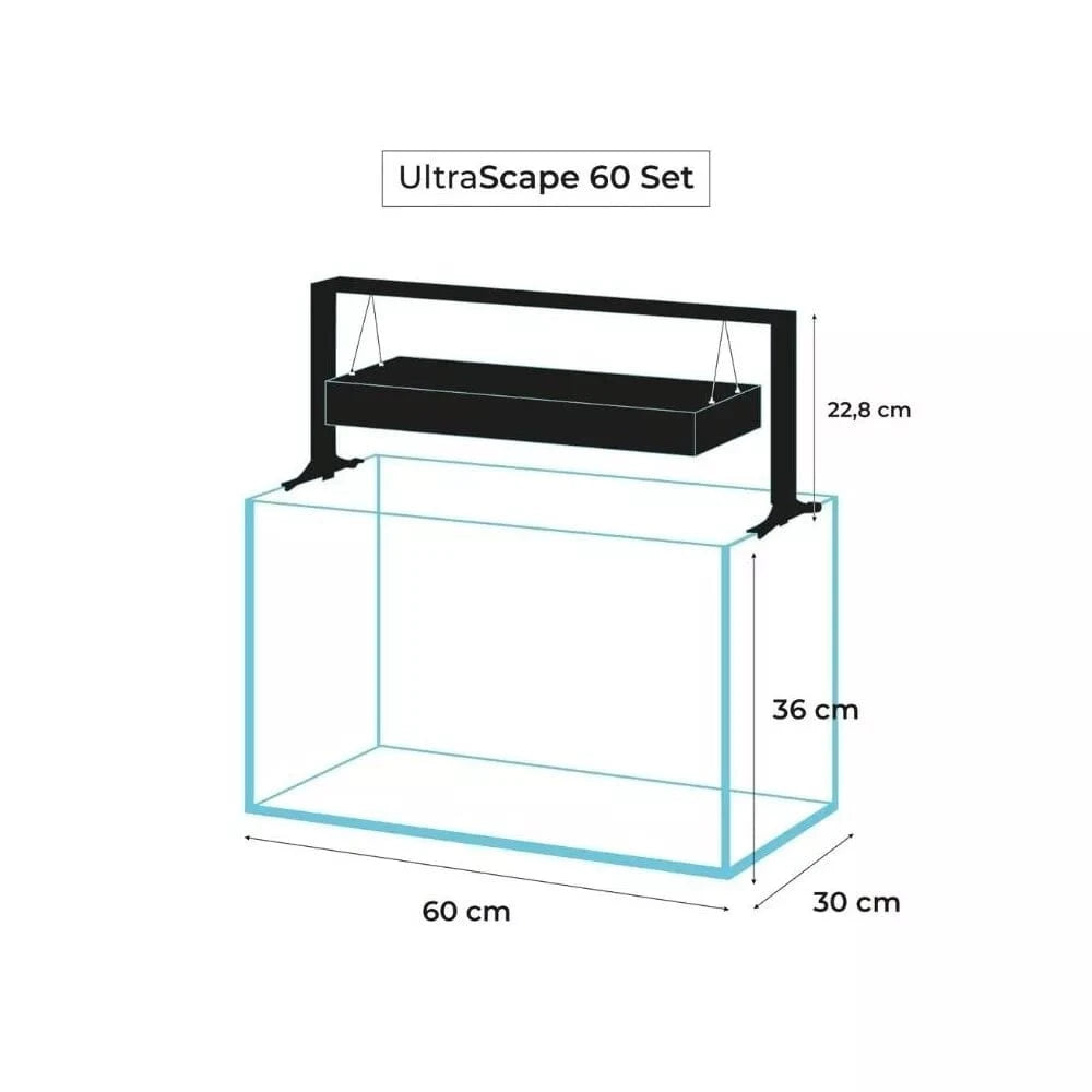 Aquael Ultrascape 60 Forest Set, 60x30x36 cm, 64,8 l