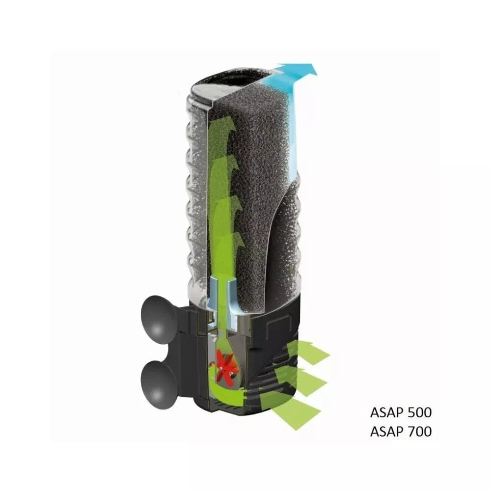 Asap 500 vidinis filtras, 5000 l/val, 50-150 l, 5 W
