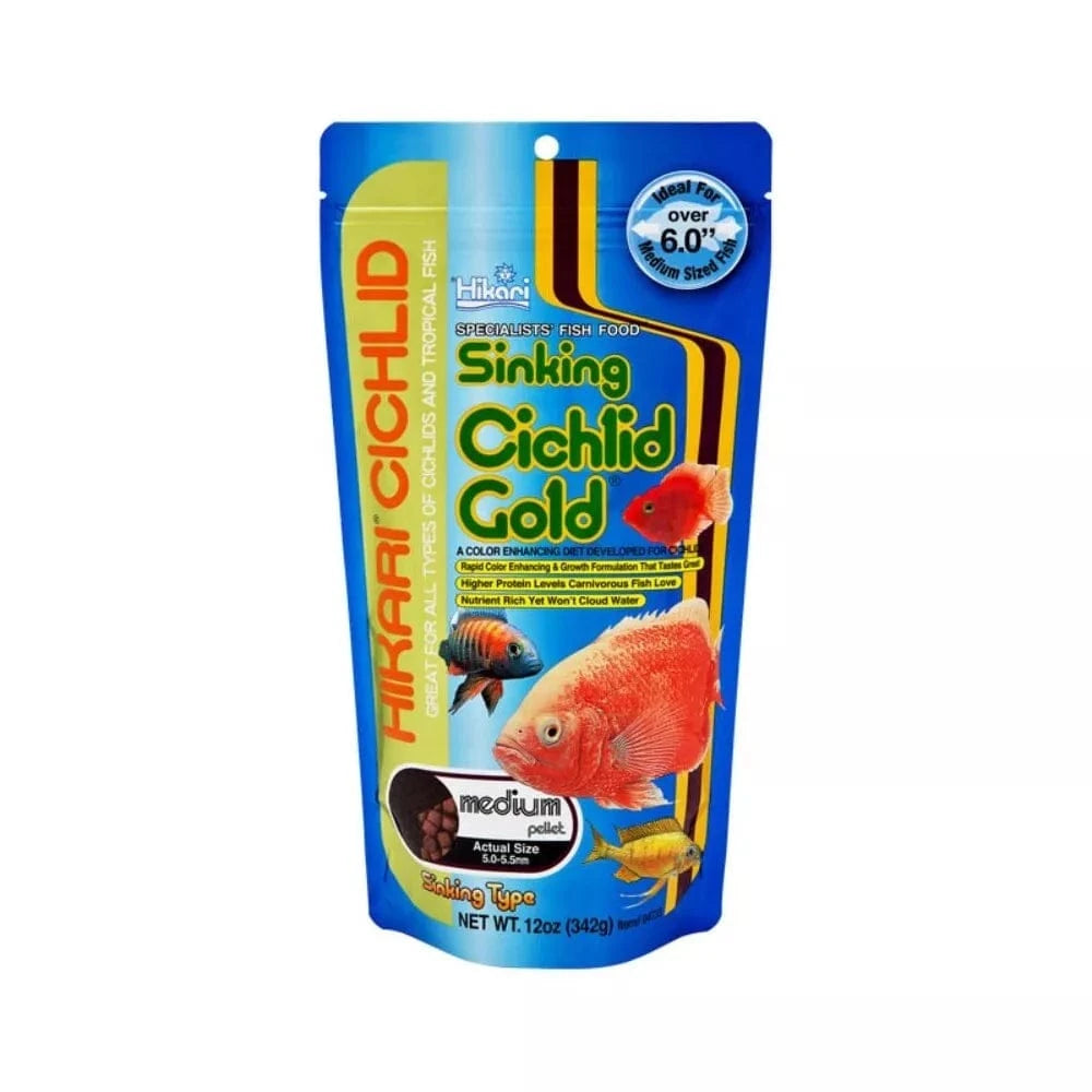Cichlid Gold Sinking Medium visavertis pašaras žuvims 342 g