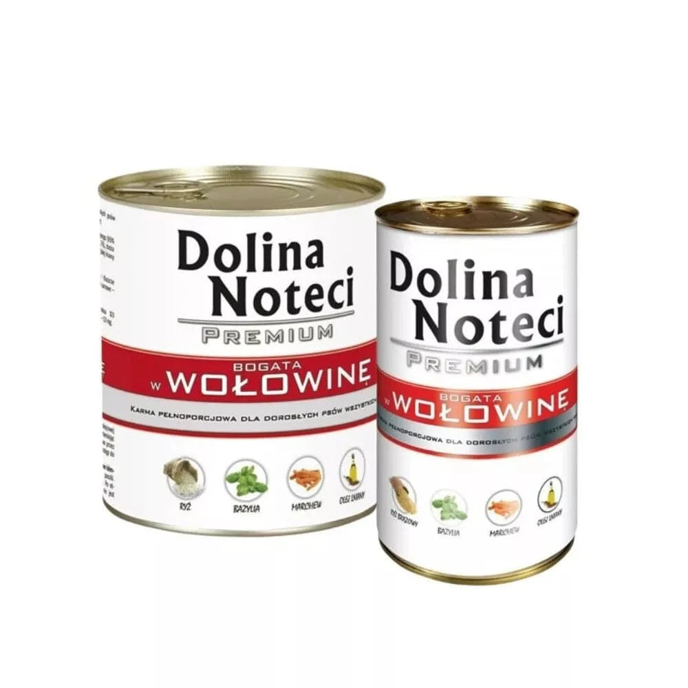 Konservai šunims su jautiena Dolina Noteci Premium 400 g