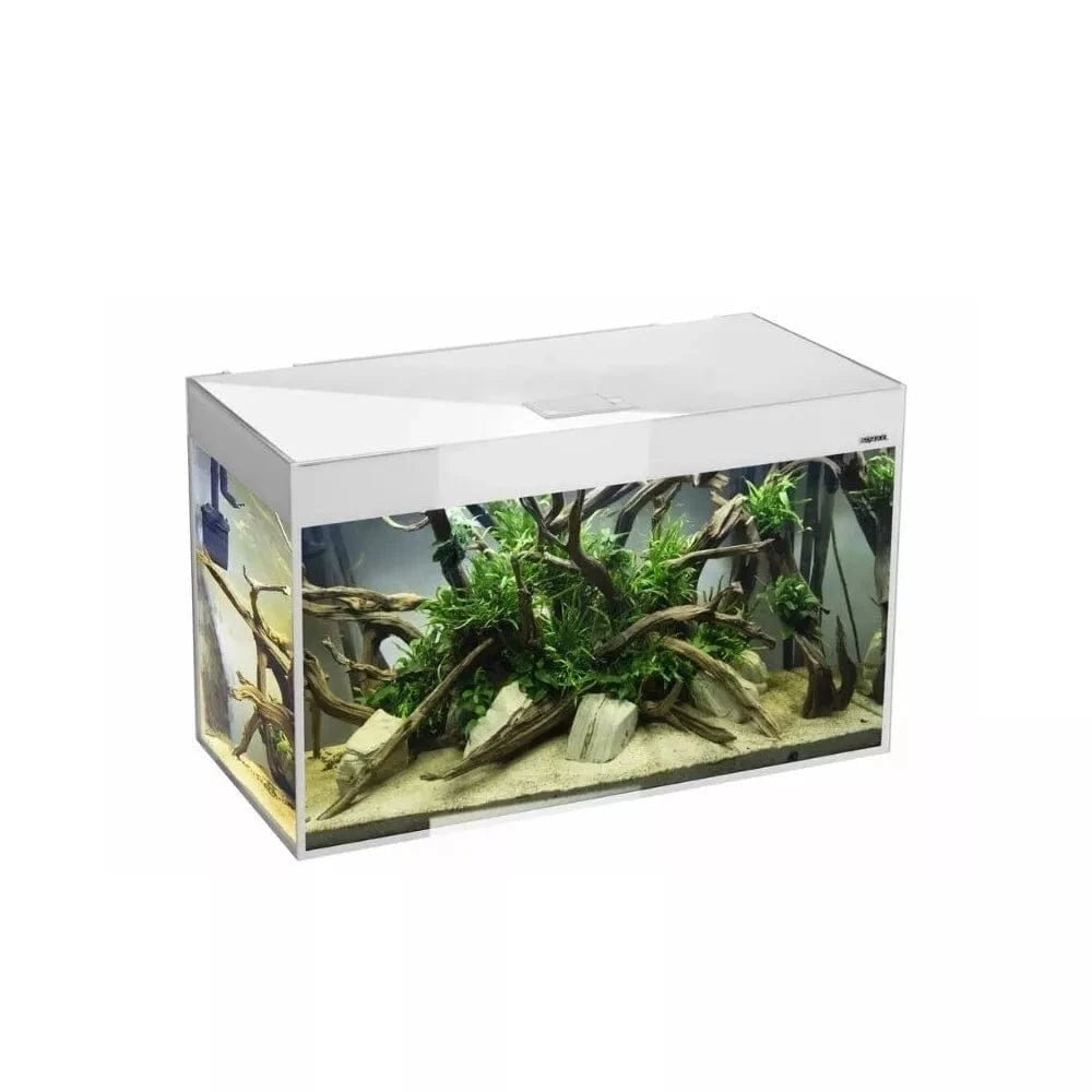 Glossy 80 akvariumas stačiakampis, baltas, 80x35x50 cm