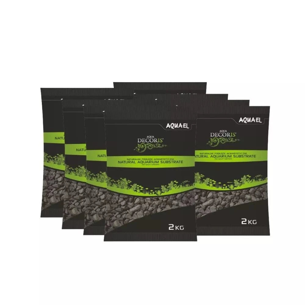 Gruntas akvariumui, juodas, 2-4 mm, 8x2 kg