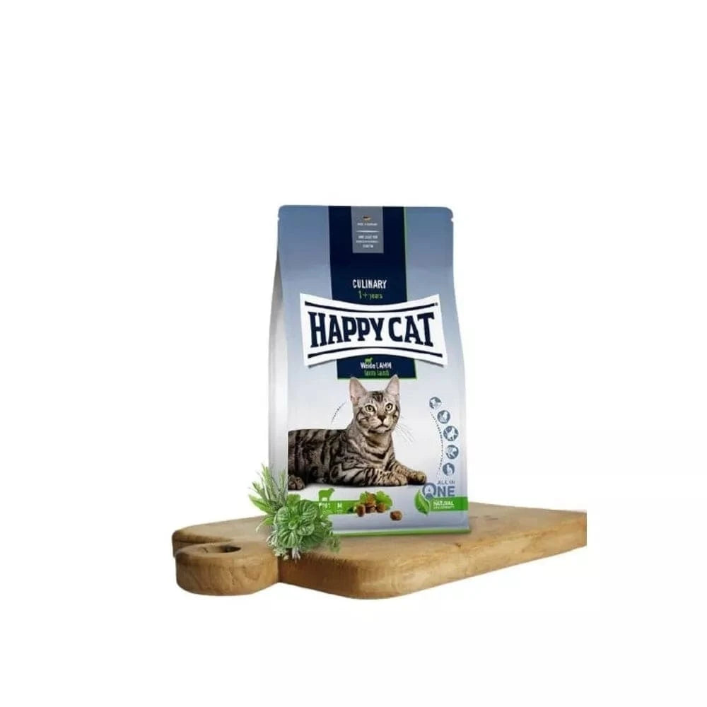 Happy Cat visavertis pašaras suaugusioms katėms su ėriena Culinary WeideLamm, 300 g
