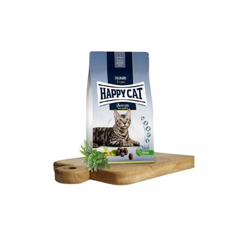 Happy Cat visavertis pašaras suaugusioms katėms su paukštiena Culinary LandGeflugel, 300 g