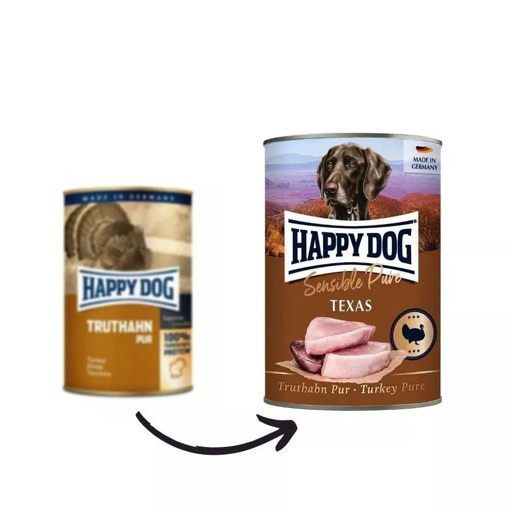 Happy Dog Truthahn Pur konservai šunims su kalakutiena, 800 g