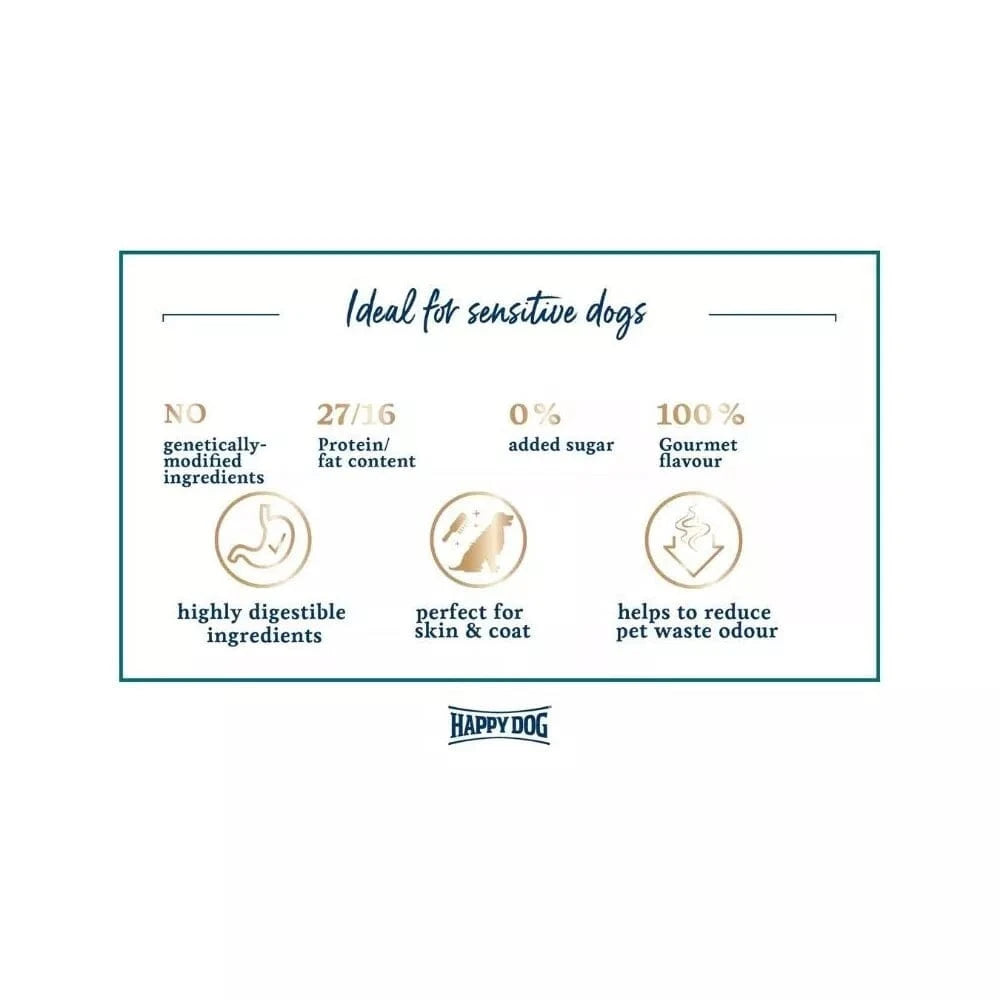 Happy Dog XS Mini Bali visavertis pašaras mažų veislių suaugusiems šunims su vištiena ir ciberžole, 300 g