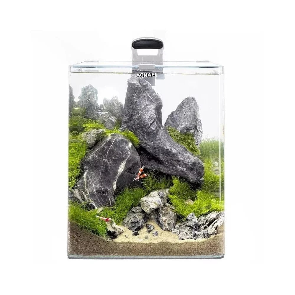 Opti Bent 20 akvariumas stačiakampis, baltas, 25x25x30 cm, 19 l