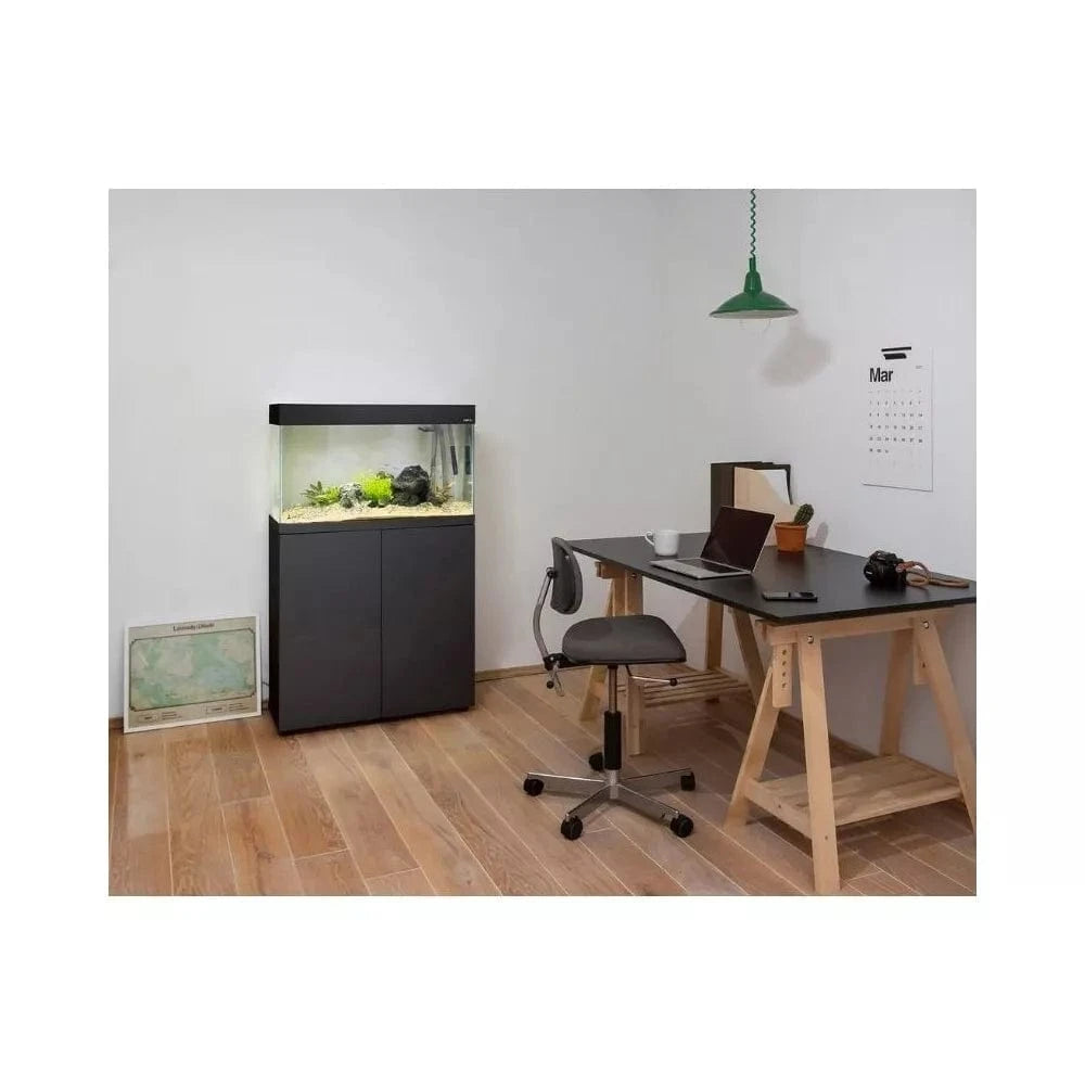 Opti Set 125 akvariumas stačiakampis, juodas, 81x36x51 cm, 125 l