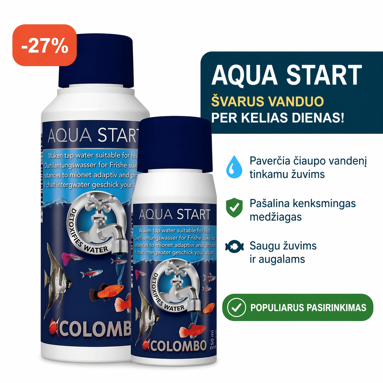 Skaidrus Vanduo per Kelias Dienas – Colombo Aqua Start 💧