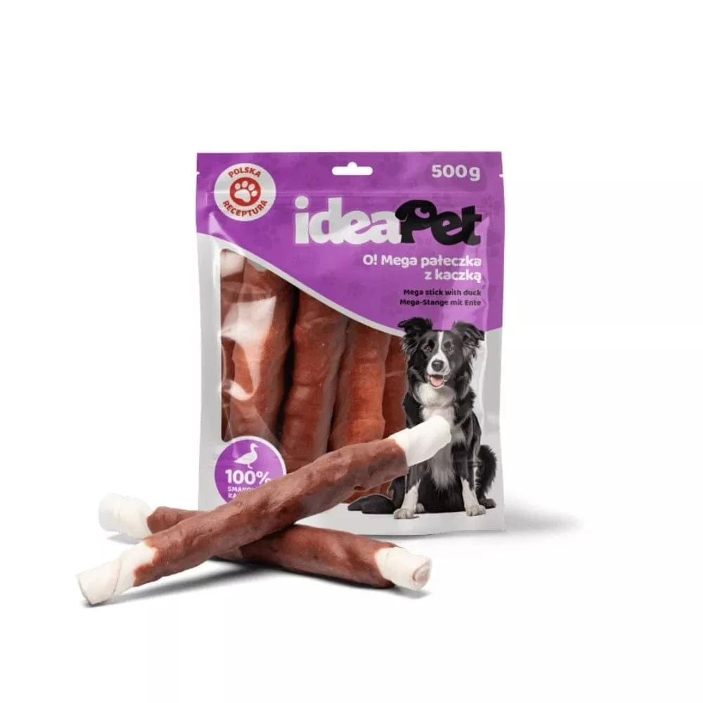 Skanėstas šunims galvijų odos pagaliukai su antiena, 24 cm, 500 g