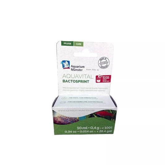 Akvariumo priežiūros priemonė Aquavital Bactosprint, akvariumams iki 100 l