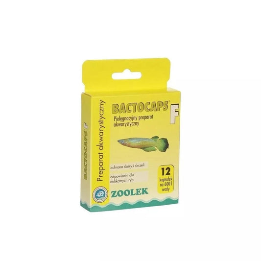 Akvariumo priežiūros priemonė Bactocaps F, 12 kaps.