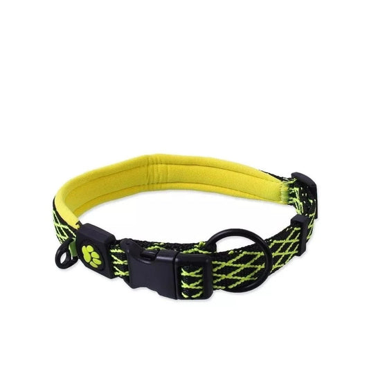 Antkaklis šunims Active Dog Mystic M, 2x44-55 cm, laimo spalvos