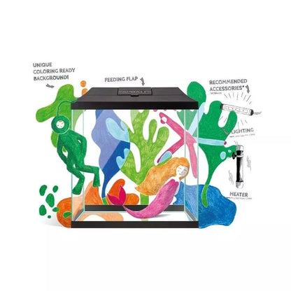 Aquael Leddy Set Mini 30 akvariumas stačiakampis su įranga, juodas, 12,6 l, 28x15x30 cm