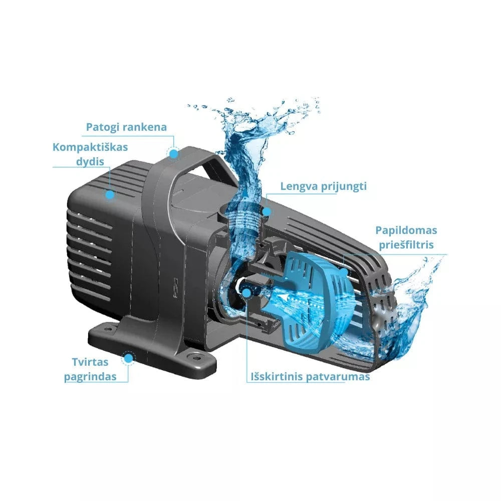 AquaJet PFN 10000 Eco vandens siurblys, 9000 l/h, 69 W