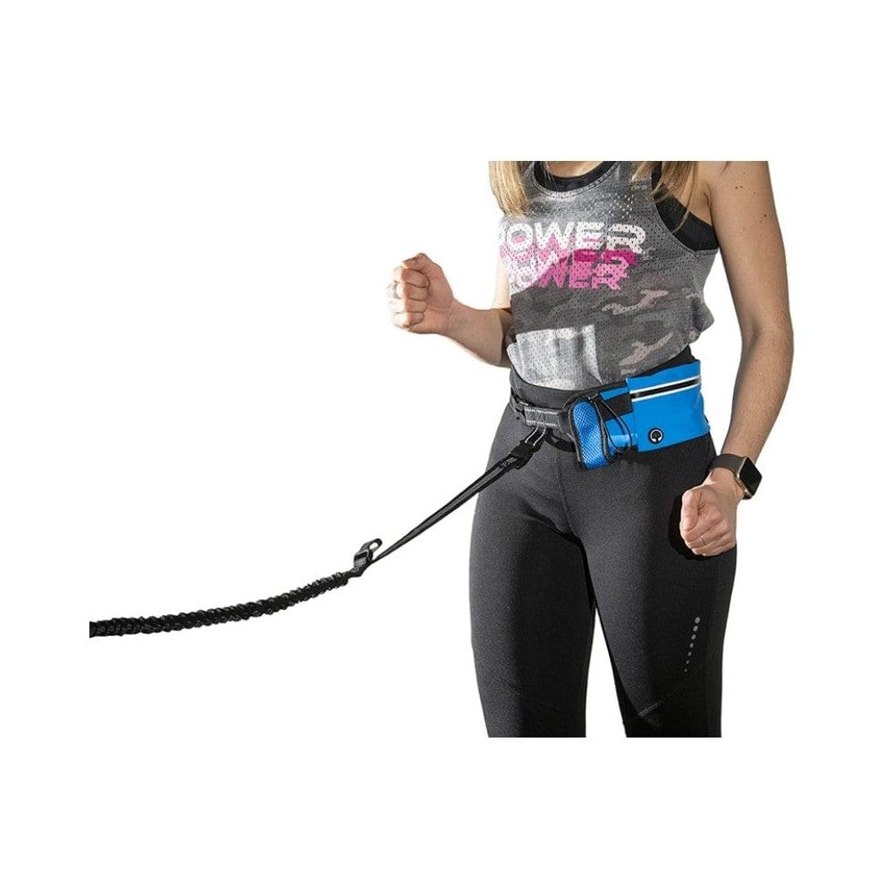 Bėgimo diržas šuniui, mėlynas, 21 mm, 120 cm