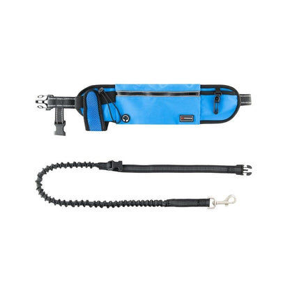 Bėgimo diržas šuniui, mėlynas, 21 mm, 120 cm