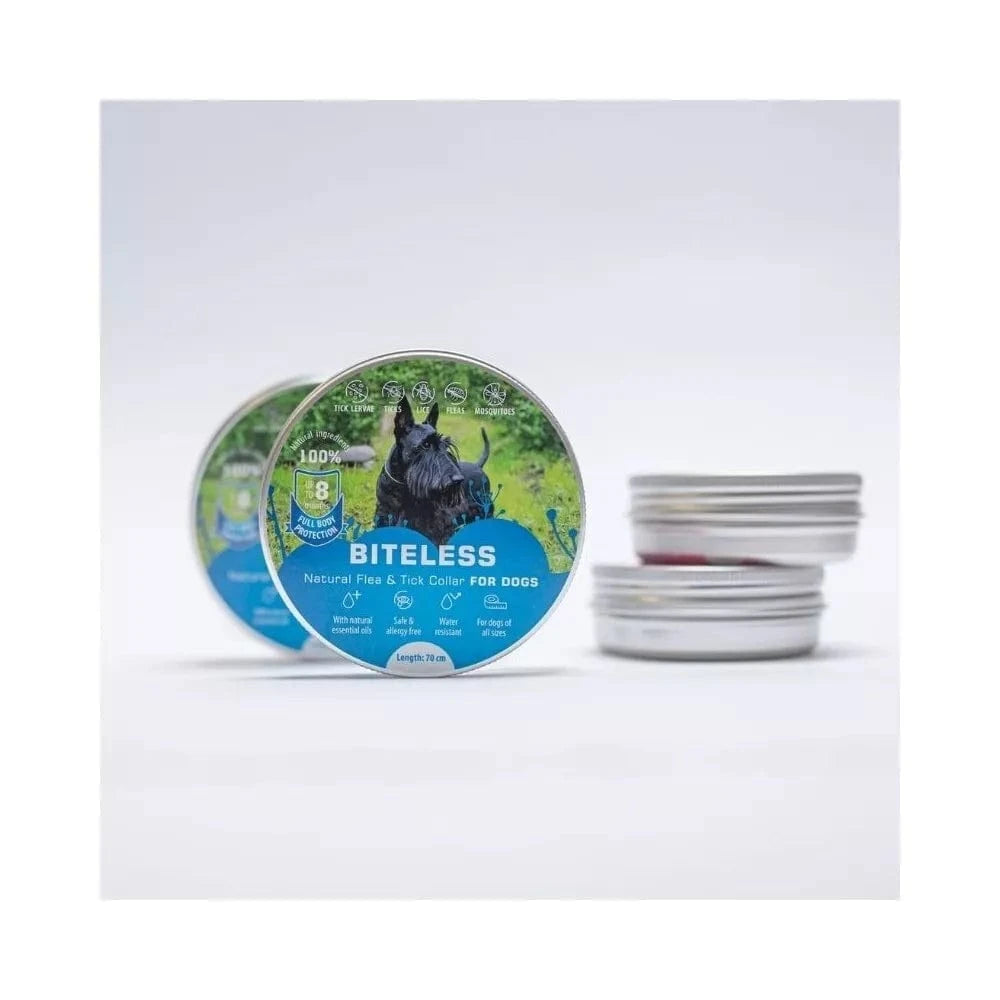 Biteless šunų antiparazitinis antkaklis, silikoninis, 70 cm