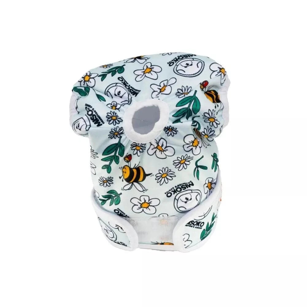 Daugkartinio naudojimo sauskelnės kalėms, M, žydros spalvos