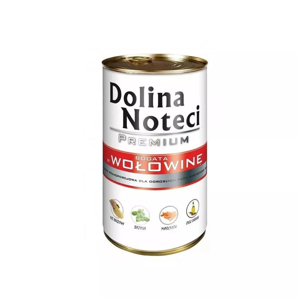 Konservai šunims su jautiena Dolina Noteci Premium 400 g