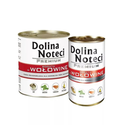 Konservai šunims su jautiena Dolina Noteci Premium 400 g