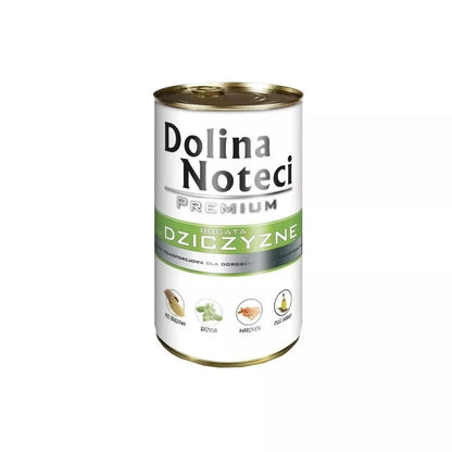 Konservai šunims su žvėriena Dolina Noteci Premium 400 g