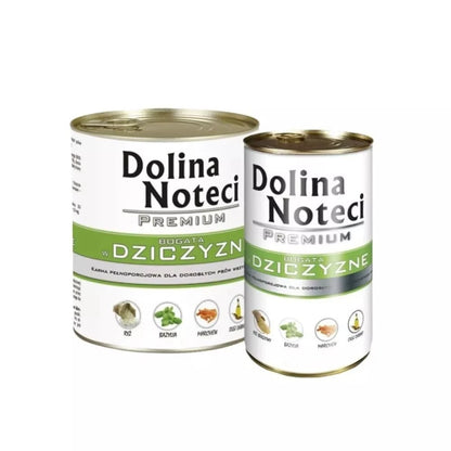 Konservai šunims su žvėriena Dolina Noteci Premium 400 g