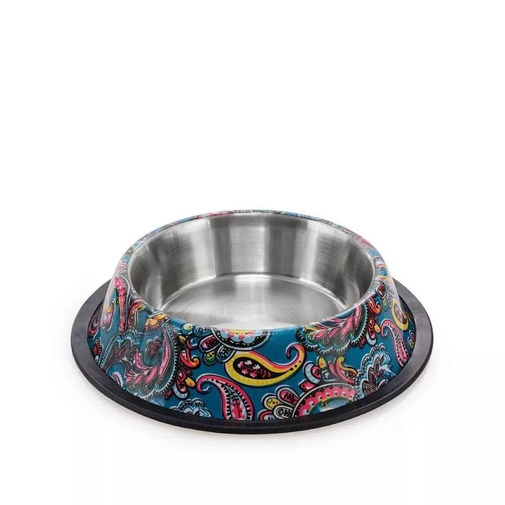 Dubenėlis gyvūnui, mėlynas margas, 15,5 cm, 0,5 l