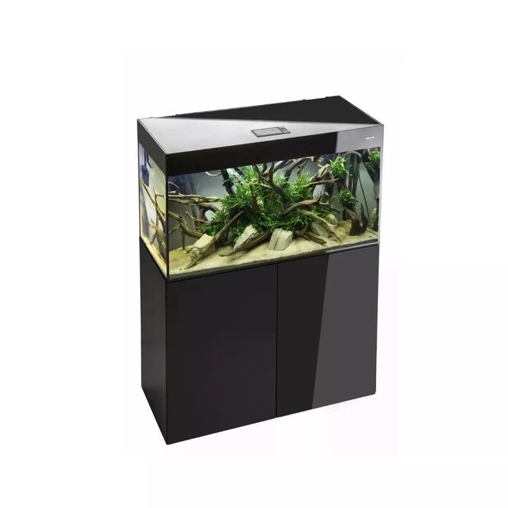 Glossy 100 ST Day&Night akvariumas stačiakampis, juodas, 100x40x60 cm