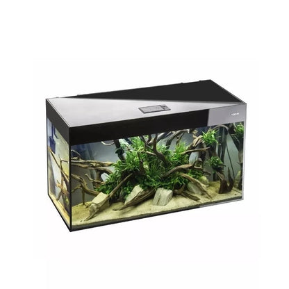 Glossy 100 ST Day&Night akvariumas stačiakampis, juodas, 100x40x60 cm