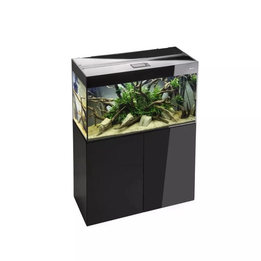 Glossy 120 ST Day&Night akvariumas stačiakampis, juodas, 120x40x63 cm, 3x17 LED