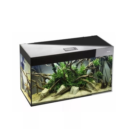 Glossy 150 ST Day&Night akvariumas stačiakampis, juodas, 150x50x63 cm, 3x17 LED