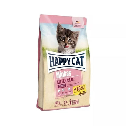 Happy Cat Minkas Kitten Care Geflugel visavertis pašaras jauniems kačiukams 10 kg