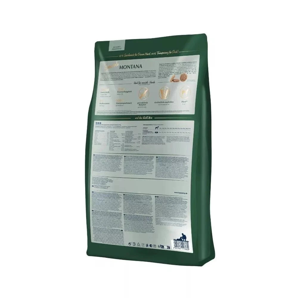 Happy Dog Montana visavertis pašaras suaugusiems šunims su arkliena, 1 kg