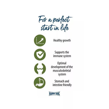 Happy Dog Puppy Lamb&Rice pašaras su ėriena ir ryžiais jauniems šuniukams nuo 1 mėn. iki 6 mėn., 1 kg