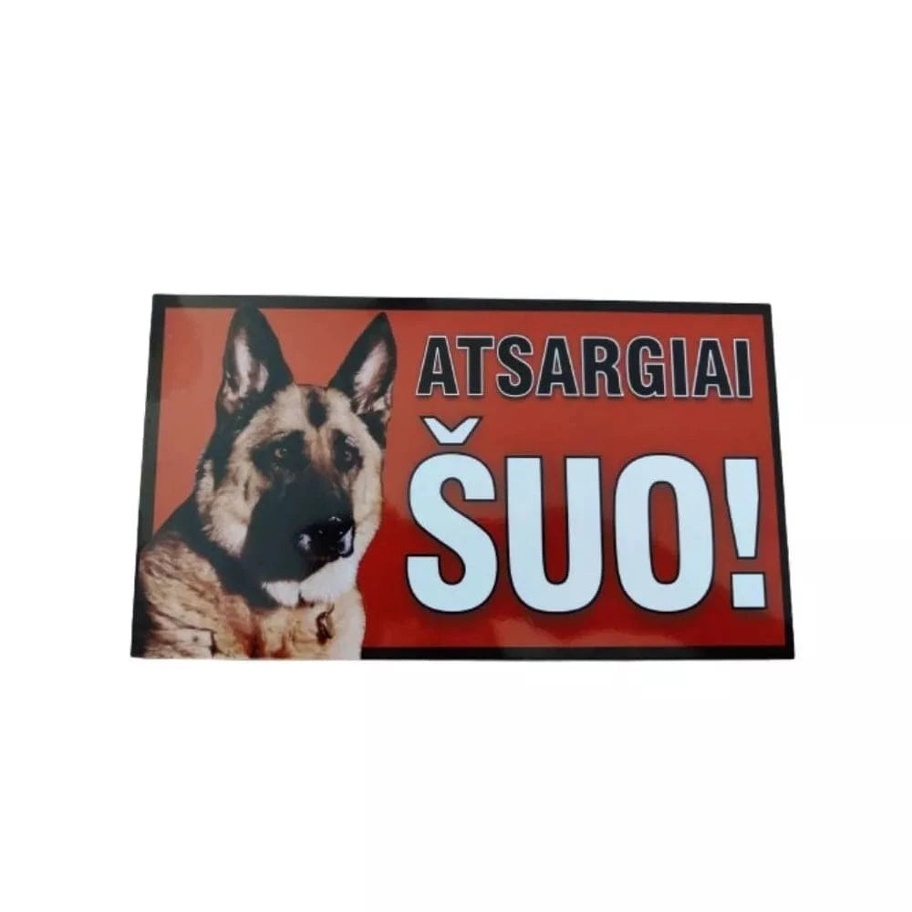 Informacinė lentelė (atsargiai šuo)