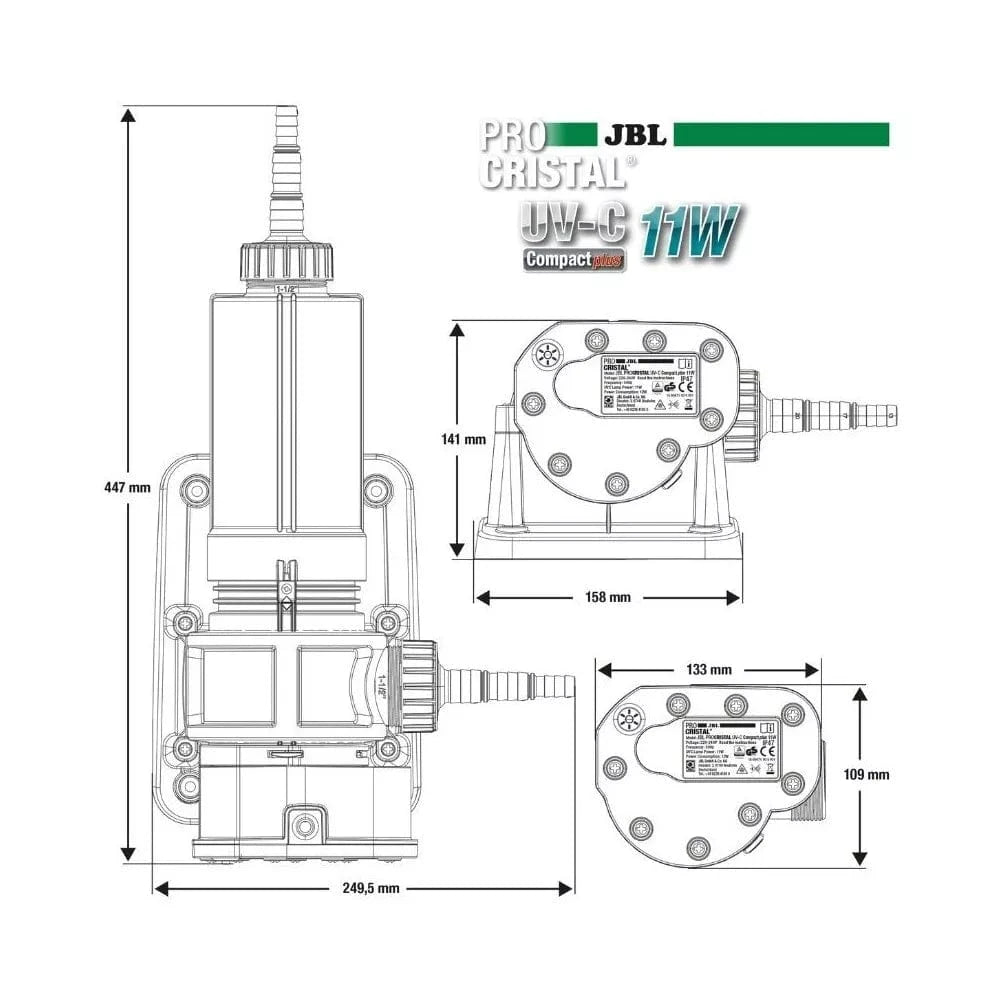 JBL sterilizatorius ProCristal Compact UV-C 11 W