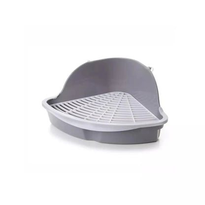 Kampinis tualetas graužikams su tinkleliu, 18x18x25 cm, pilkas