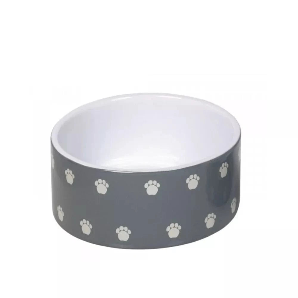 Keramikinis dubenėlis Pata pilkas/baltas, 18x7 cm, 1100 ml