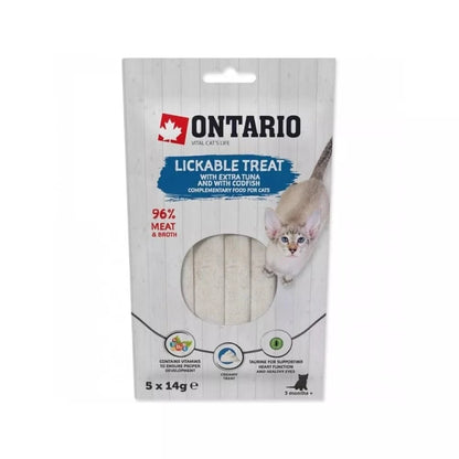 Kreminis skanėstas katėms su tunu ir menke, 5x14 g