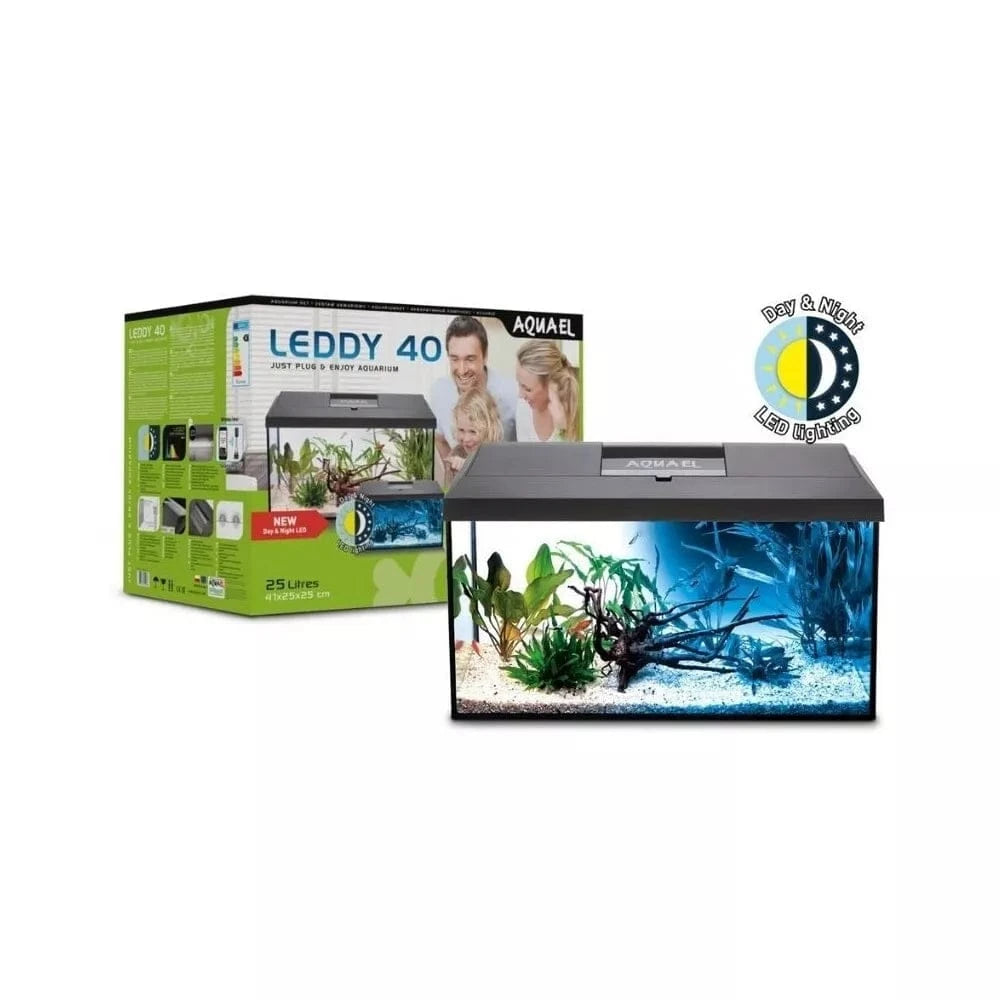 Leddy Set Day&Night 40 akvariumas stačiakampis su įranga, 25 l, 40x25x25 cm
