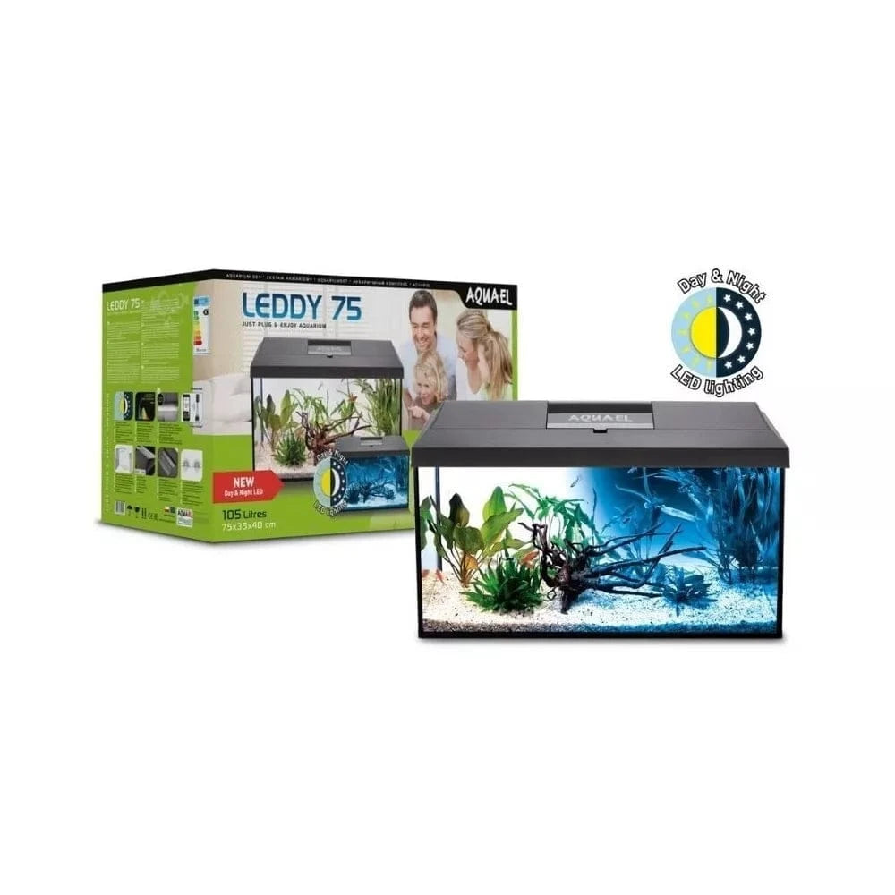 Leddy Set Day&Night 75 akvariumas stačiakampis su įranga, 105 l, 75x35x40 cm