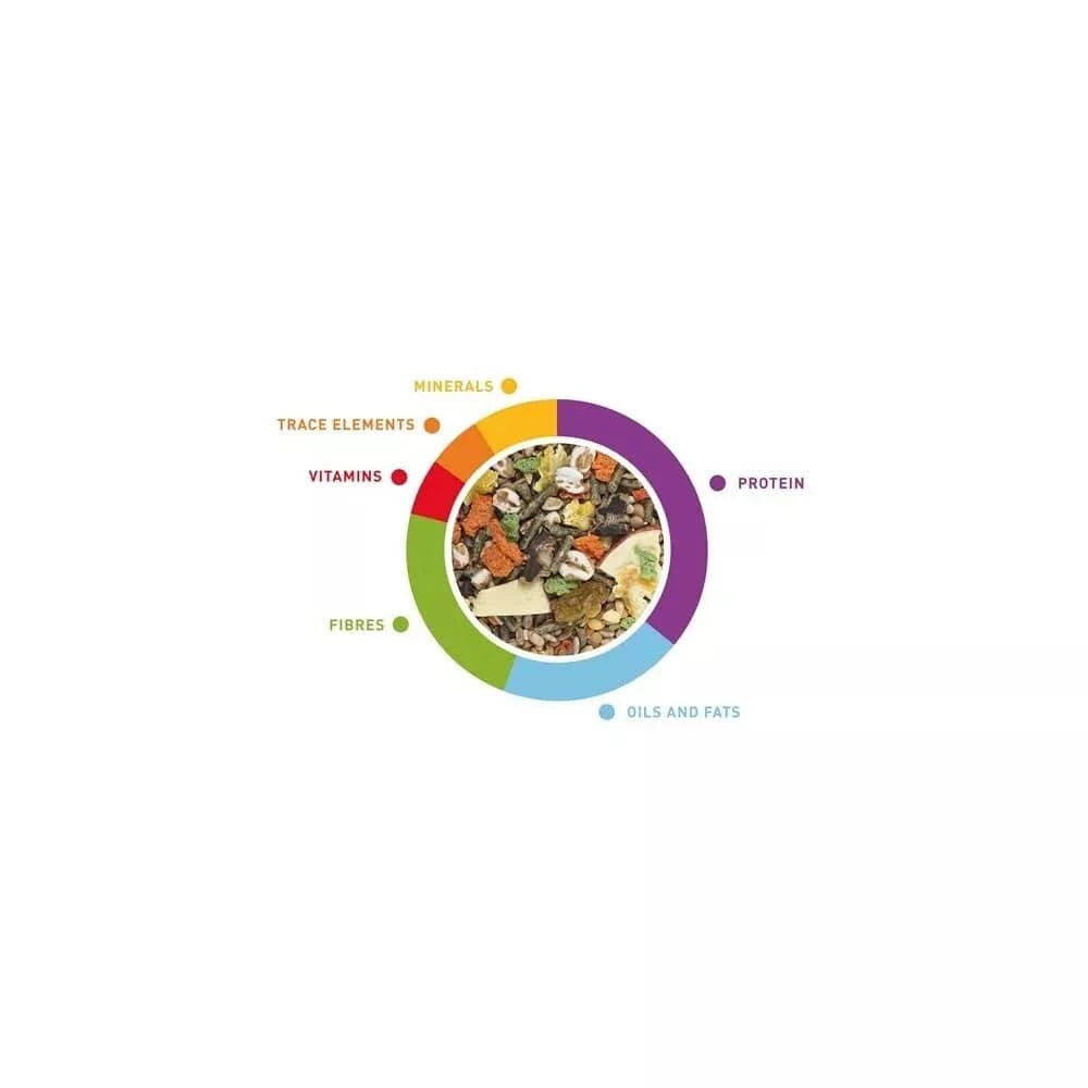 Maistas jūrų kiaulytėms, šinšiloms ir degu GrandMix, 850 g