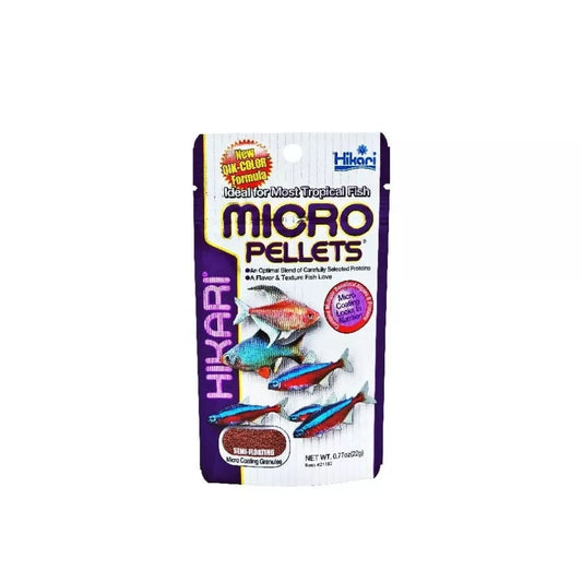Hikari Micro Pellets pašaras žuvims 22 g
