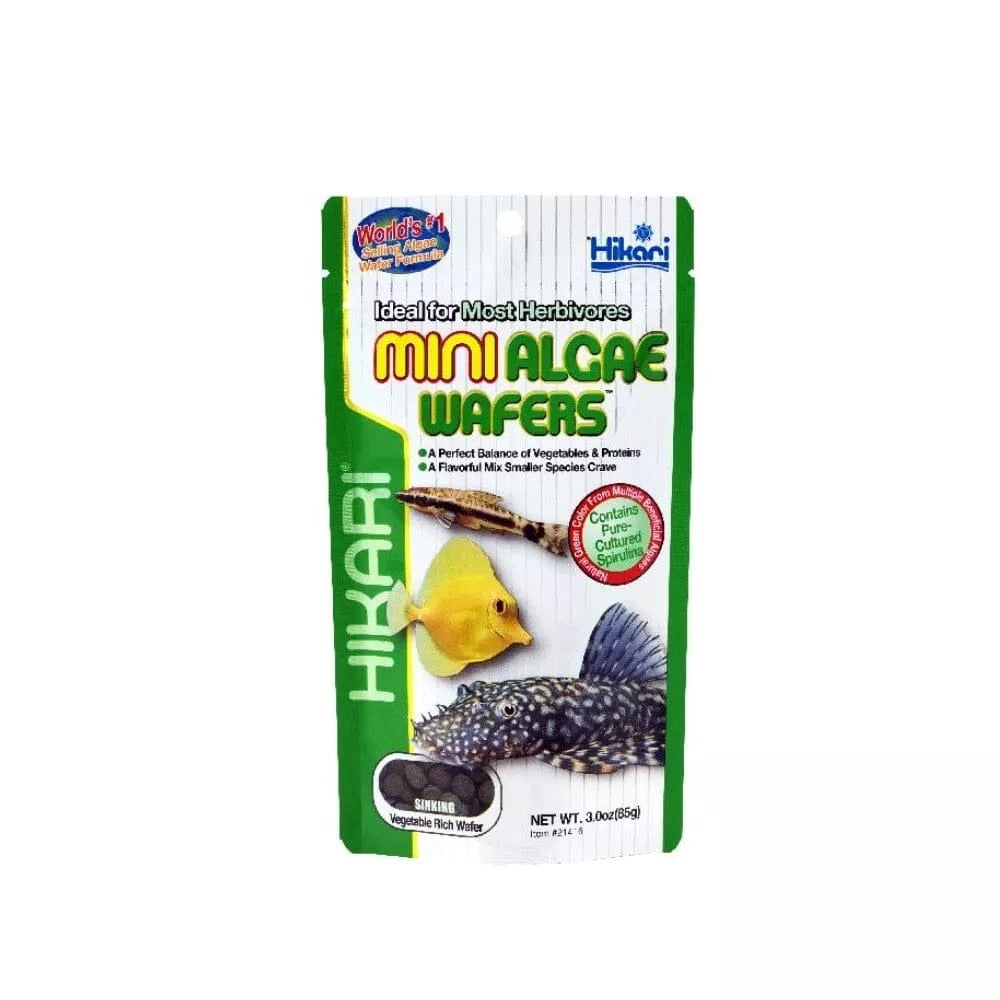 Hikari Mini Algae Wafers visavertis pašaras dugninėms žuvims 85 g