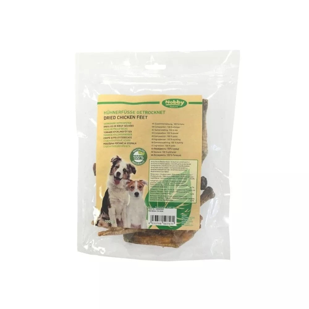 Natūralus skanėstas šunims vištų kojos, 200 g