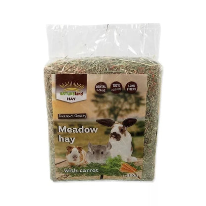 Nature Land šienas su morkomis, 650 g