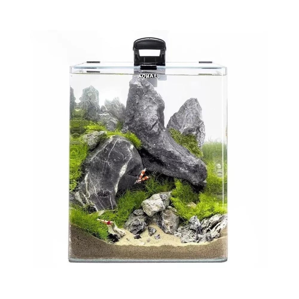 Opti Bent 20 akvariumas stačiakampis, juodas, 25x25x30 cm, 19 l