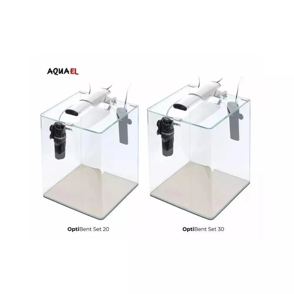 Opti Bent 30 akvariumas stačiakampis, baltas, 29x29x35 cm, 29 l